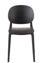 J-Line stoel Basic - kusntstof - zwart