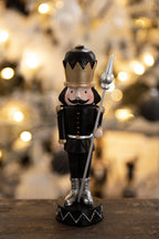 Kerstdecoratie Notenkraker 17 cm Zwart Kunststof