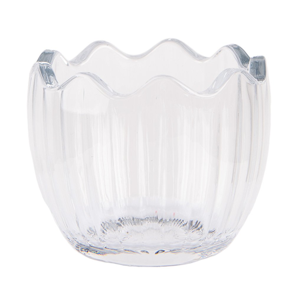 Glazen potje Ei Ø 10x21 cm Transparant Glas