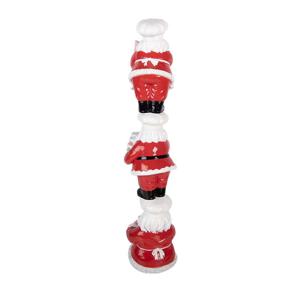 Kerstdecoratie Beeld Kerstman 12x14x52 cm Rood Kunststof