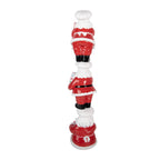 Kerstdecoratie Beeld Kerstman 12x14x52 cm Rood Kunststof