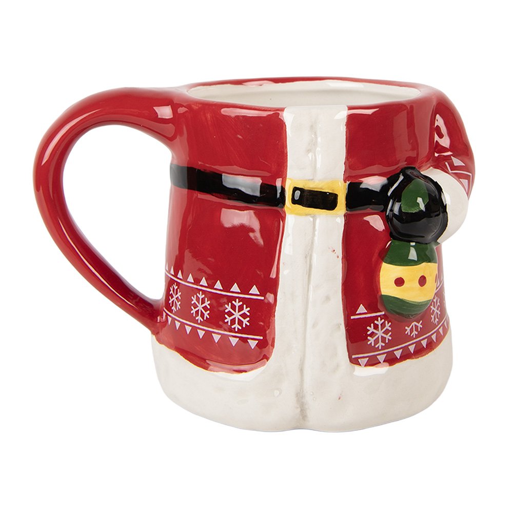 Mok Kerstman 450 ml Rood Keramiek