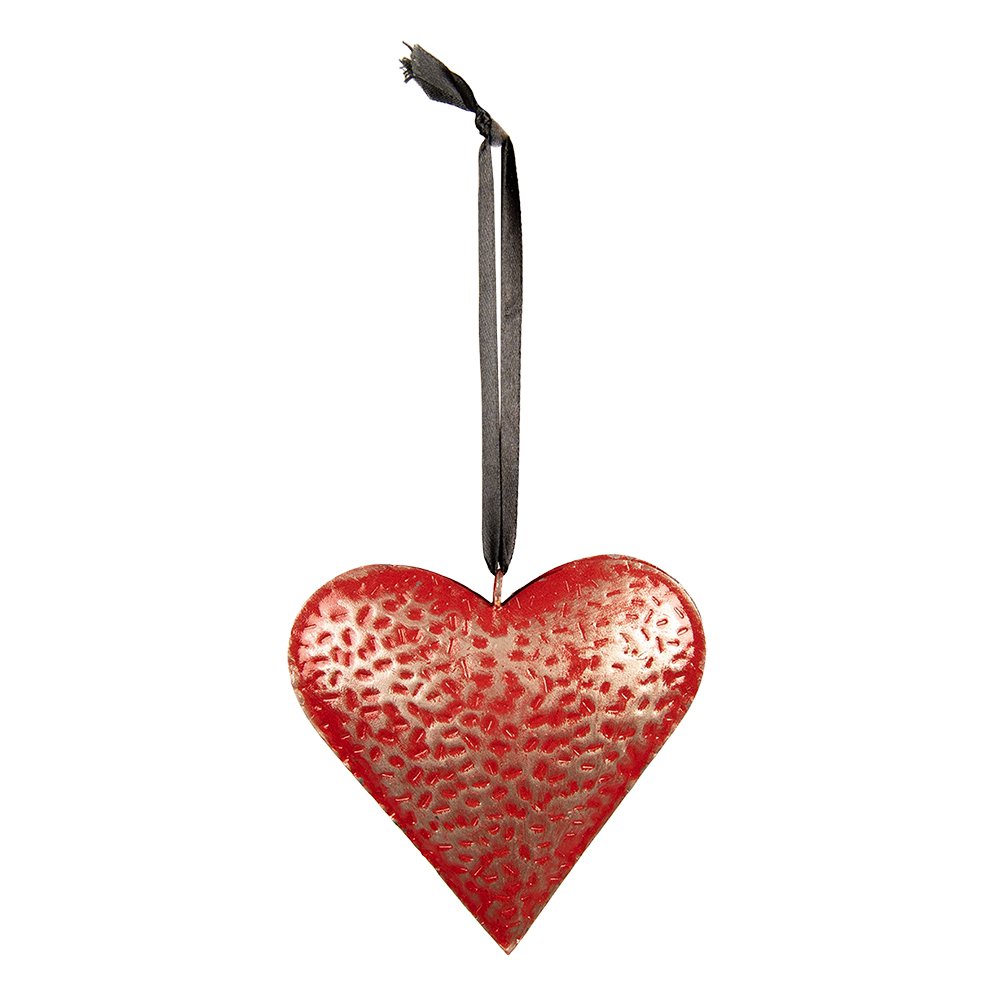 Decoratie Hanger 20x20 cm Rood IJzer