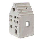 Waxinelichthouder Huis 11 cm Beige Porselein