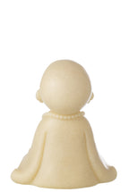 J-Line decoratie Monnik Zen - polyresin - geel - L