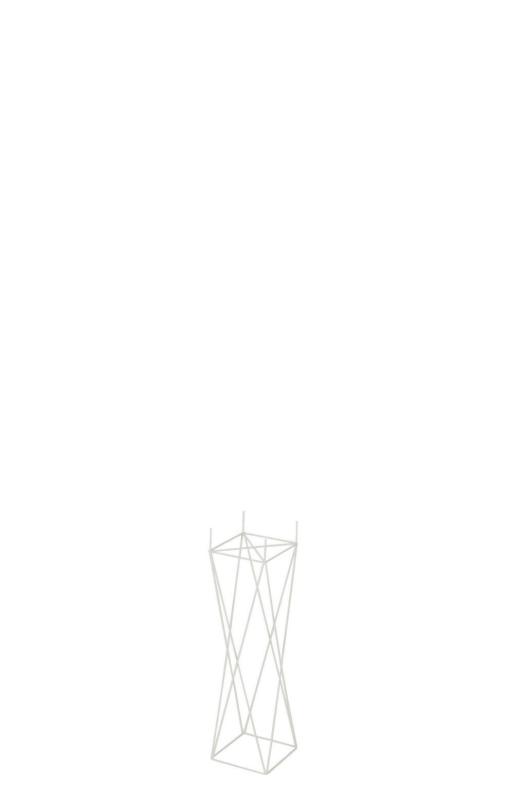 J-Line staander Kruis - metaal - wit - small - 55 cm hoog