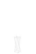 J-Line staander Kruis - metaal - wit - small - 55 cm hoog