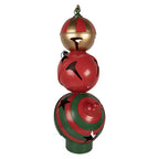 Kerstdecoratie Beeld 31x30x88 cm Rood Metaal