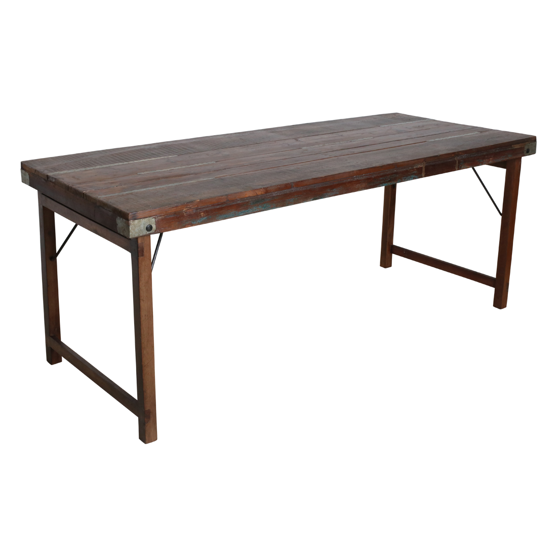 Eettafel bruin opklapbaar XL