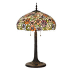 Tiffany Tafellamp Ø 46x72 cm Groen Glas Tiffany Bureaulamp