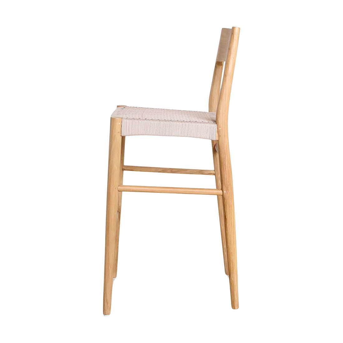 Freya outdoor teakhouten barstoel - 46x46x109 cm