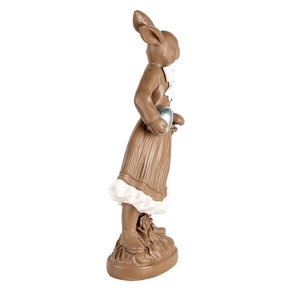 Decoratie Beeld Konijn 39 cm Bruin Kunststof
