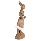 Decoratie Beeld Konijn 39 cm Bruin Kunststof