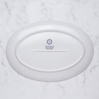 Ovaal Porseleinen Bord met Voet 32cm | Serveerschaal met Marokkaans patroon | Professioneel horecaservies | Set van 6