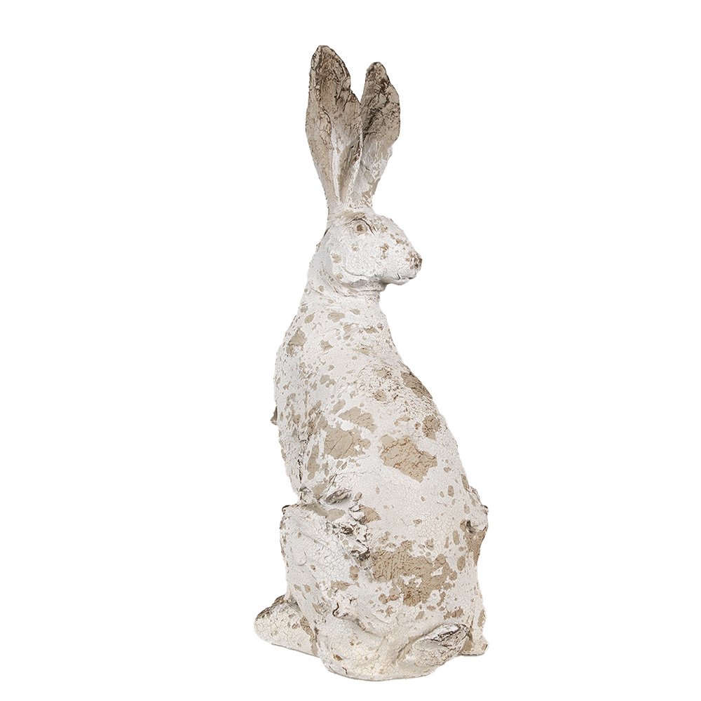 Beeld Konijn 47 cm Beige Polyresin Paasdecoratie