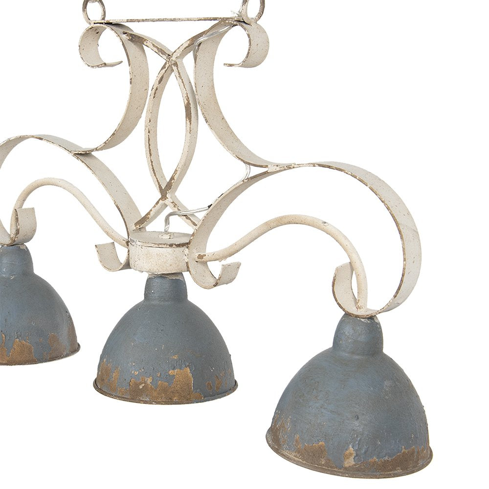 Hanglamp 60x15x42 cm Grijs IJzer Hanglamp Eettafel