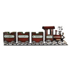 Kerstdecoratie beeld Tein 95X19X28 CM Rood Metaal