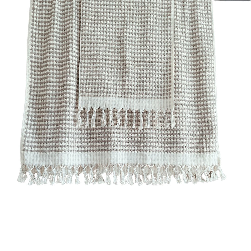 PomPom Handdoek Taupe