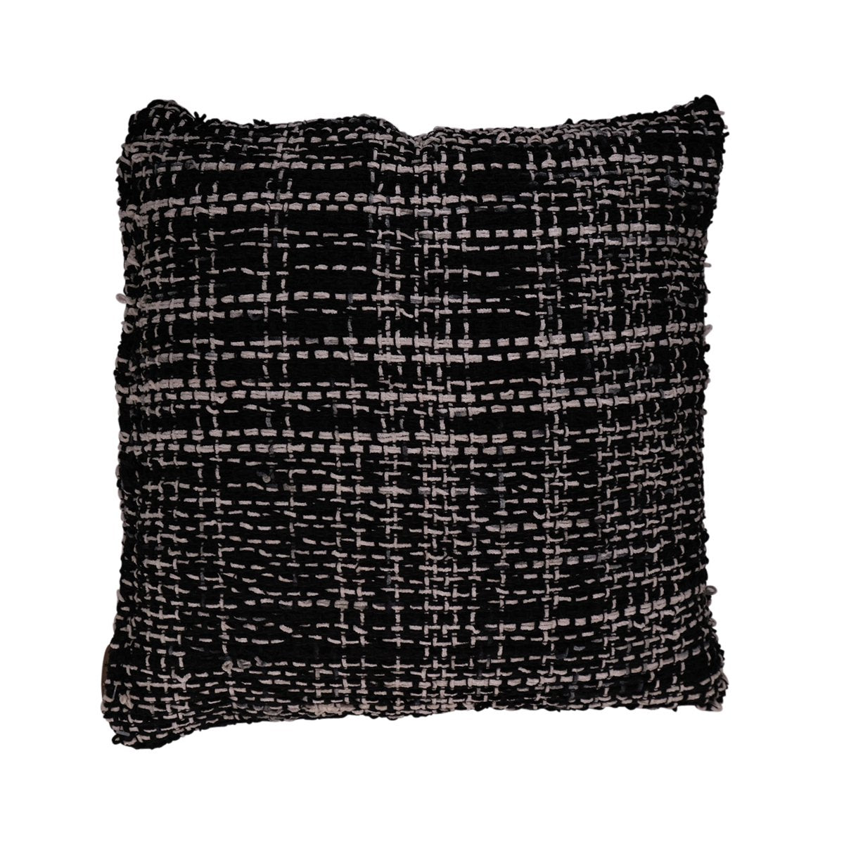 Cushion Chenille Tweed 45x45 zwart