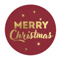 Tas Etiketten – Merry Christmas – Bordeaux – 200 Stuks