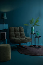 J-Line vaas - glas - turquoise - small