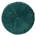 Dutch Decor Kaja - Kussen Ø40 cm - Rond - Fluweel - Alsemgroen - Groen