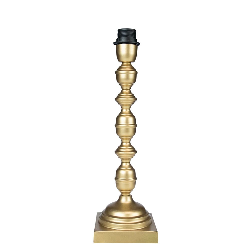 Lampvoet ornament champagne goud 12x12x40cm