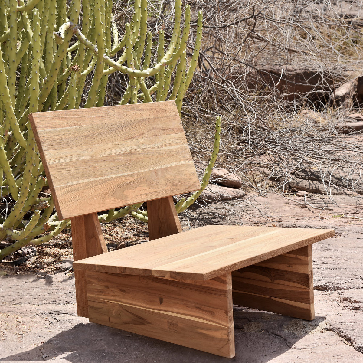 Thar teakhouten lounge stoel outdoor