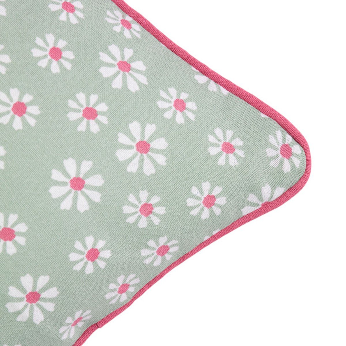 Daisy Flowers Kussen groen 30x50cm