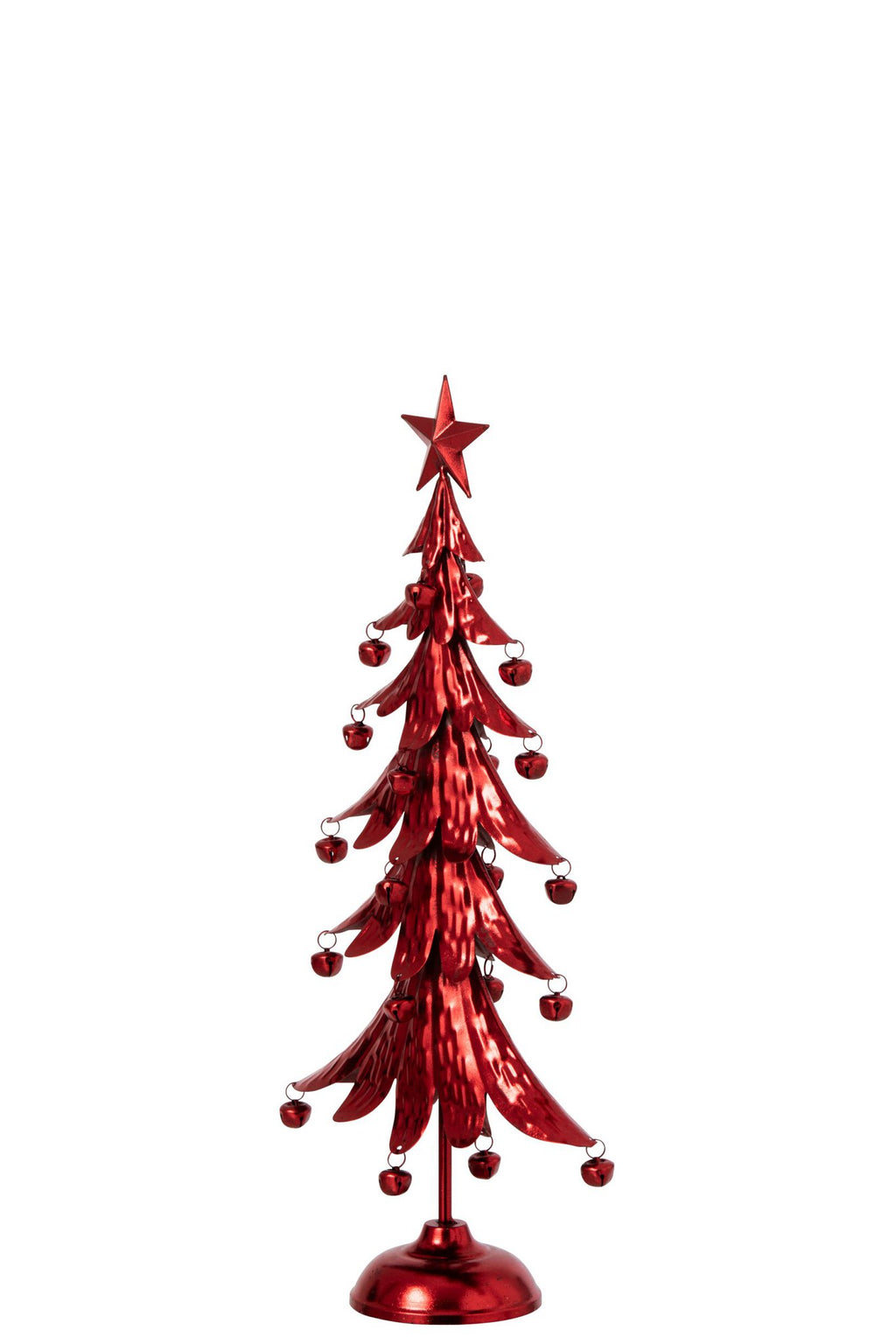 J-Line Kerstboom - ijzer - rood - small