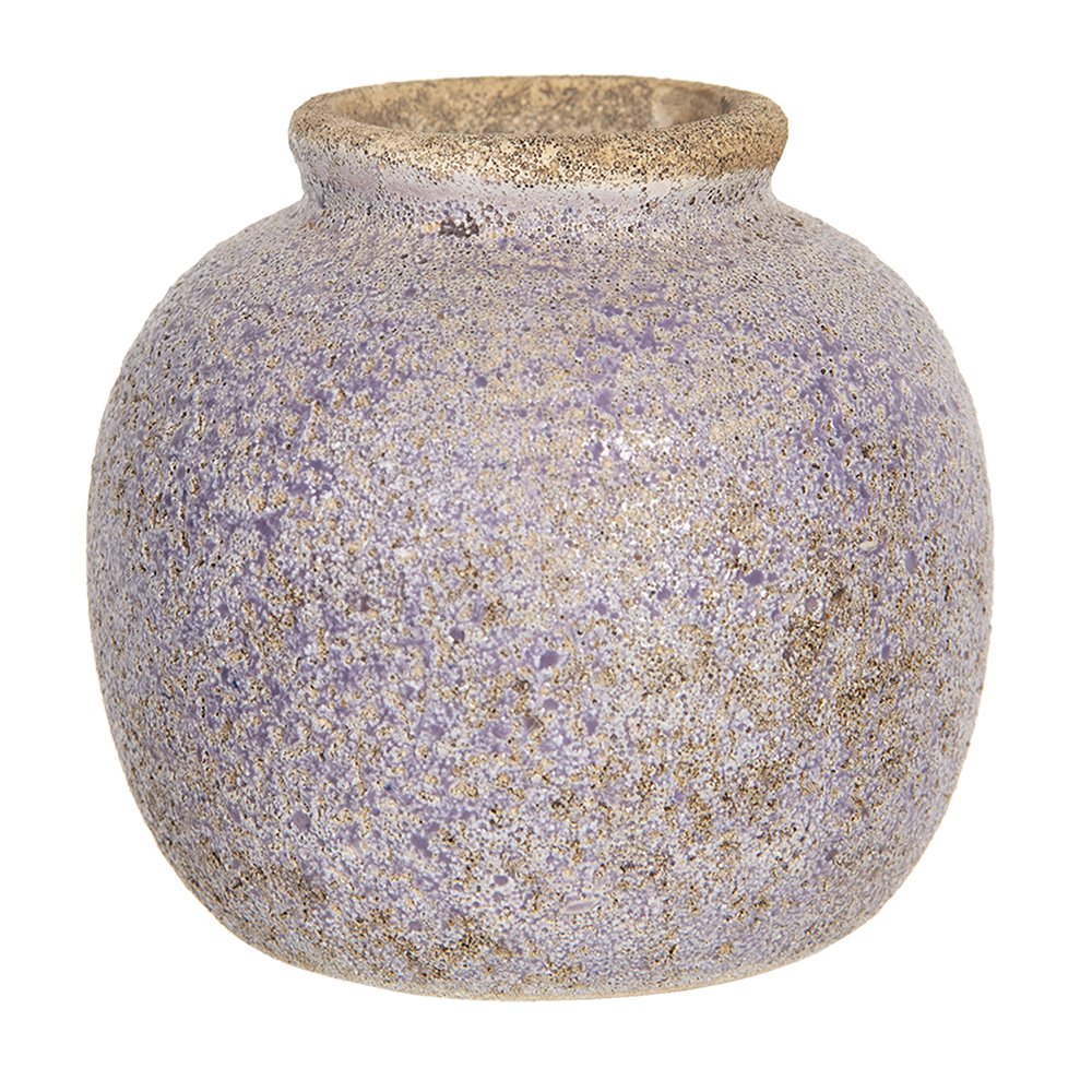 Vaas 8 cm Paars Keramiek Bloempot Binnen