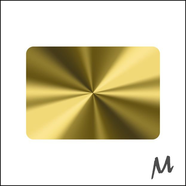 Blanco etiketten - 36x25mm -Glans goud- 1000 stuks
