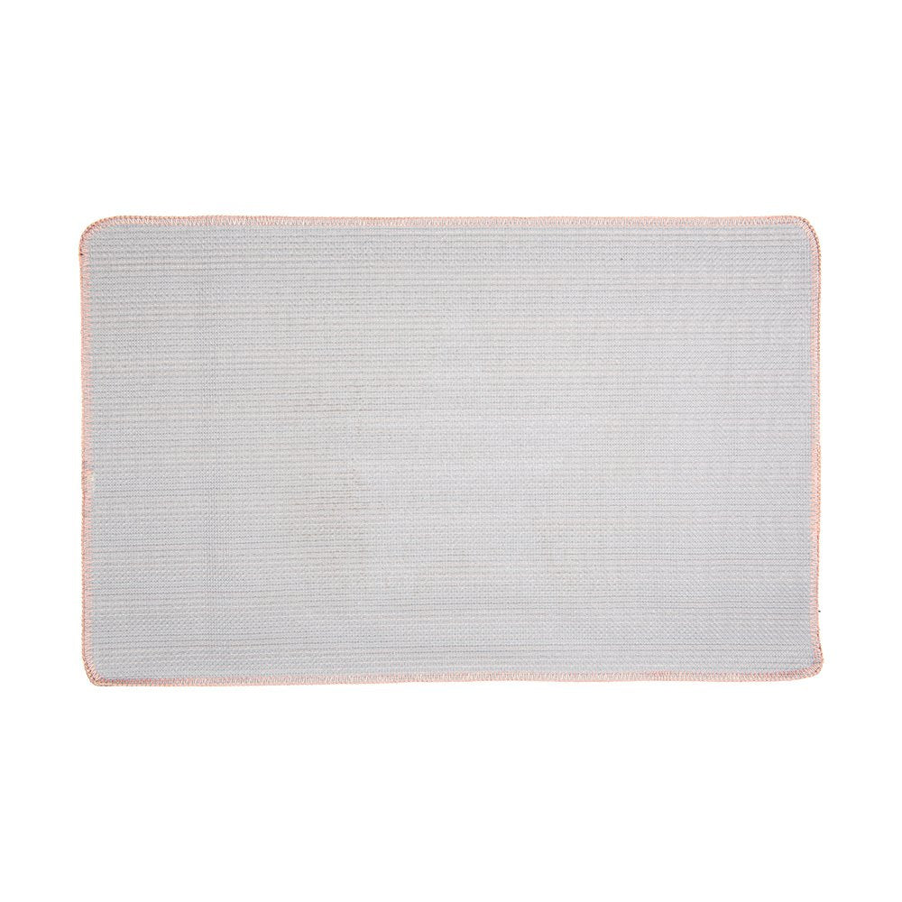 Badmat 78x48x1 cm Roze Polyester Ster