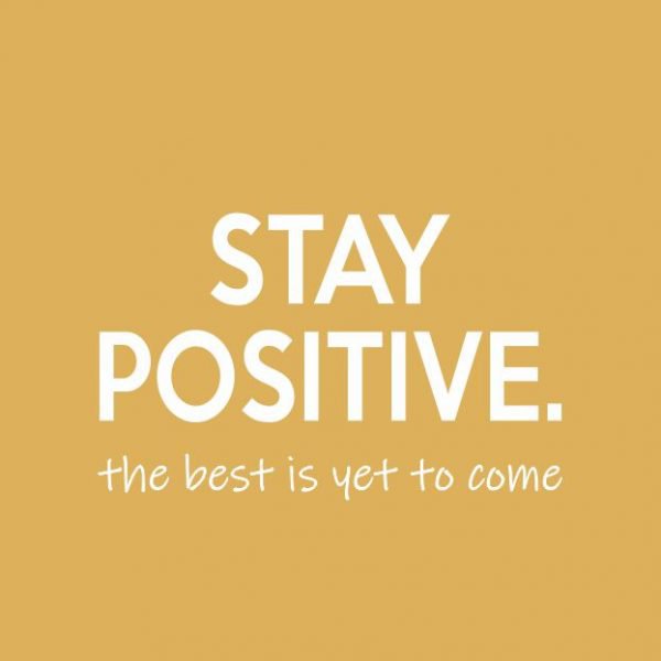 Wenskaart - Stay positive