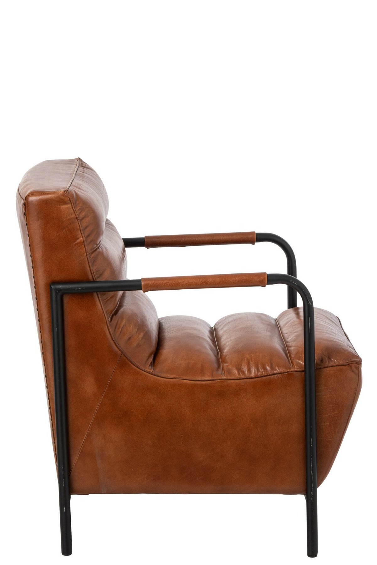 J-Line Fauteuil - leer - camel