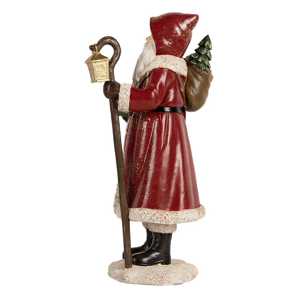 Kerstdecoratie Beeld Kerstman 26 cm Rood Kunststof