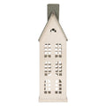 Decoratie Beeld Huis 17x8x38 cm Wit Metaal