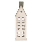 Decoratie Beeld Huis 17x8x38 cm Wit Metaal