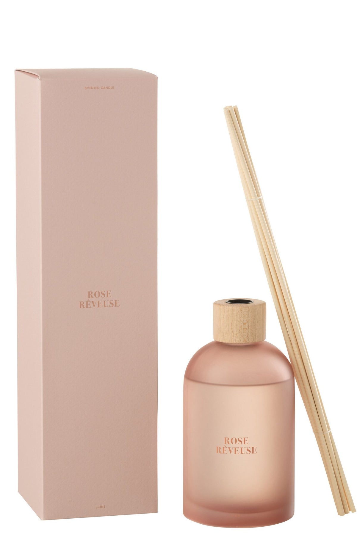 J-Line geurstokjes Accords Essentiels - Dreamy Rose - roze - 550 ml