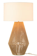 J-Line Lamp Striing Metaal/Jute Naturel