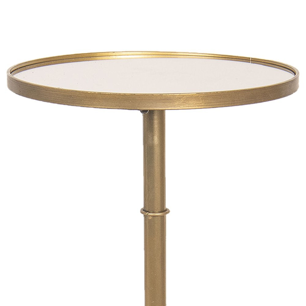 Bijzettafel Ø 40x81 cm Goudkleurig Metaal