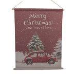 Wandkleed 76x3x97 cm Rood Textiel
