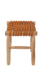 J-Line kruk - hout - oranje
