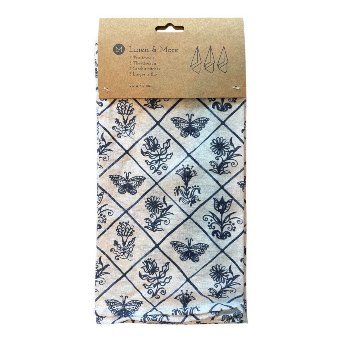 Delfts blauw Theedoek 50x70 cm (set of 3)