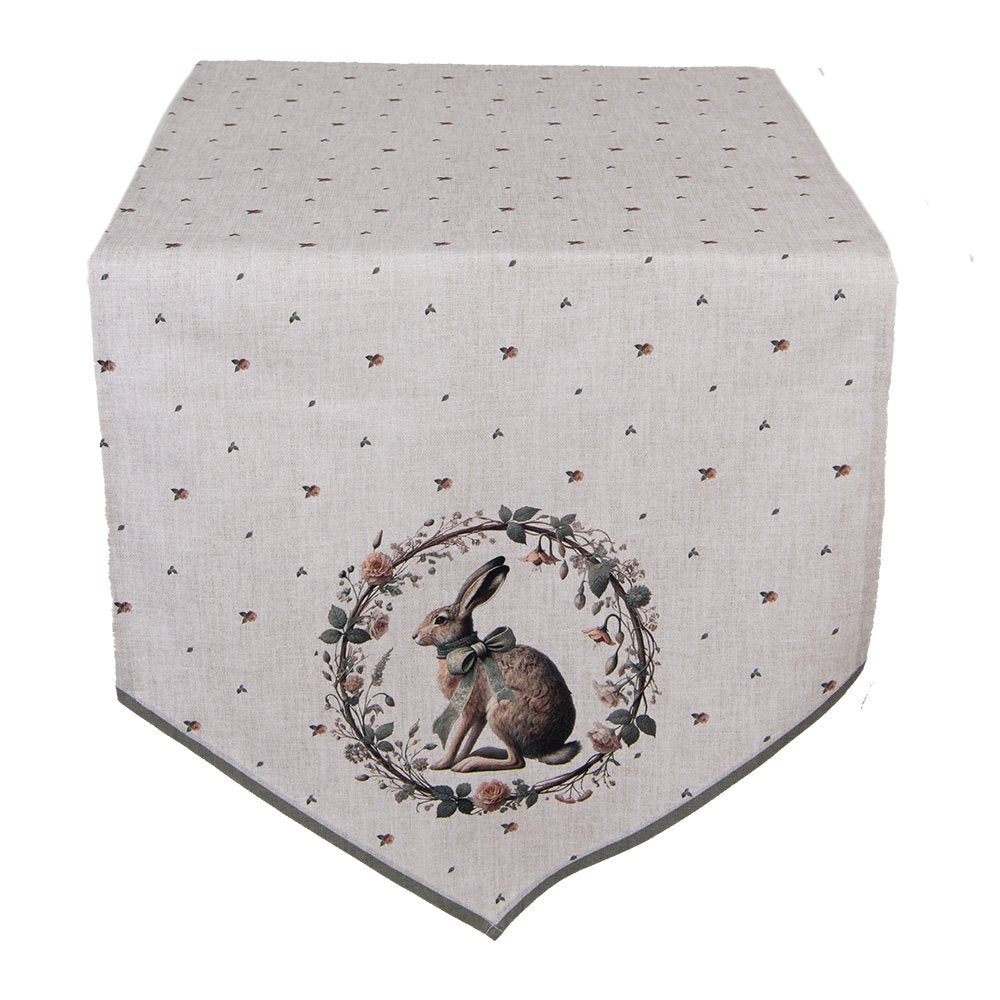 Tafelloper 50x160 cm Beige Katoen