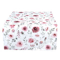Tafelloper 50x140 cm Wit Roze Katoen Rozen Tafelkleed