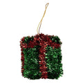 Kersthanger Cadeau 6x6x6 cm Groen Kunststof