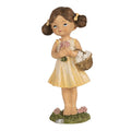 Beeld Meisje 13 cm Geel Polyresin
