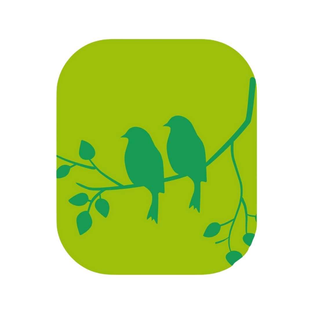 Etiketten – Vogels - Lime Groen – 250 Stuks
