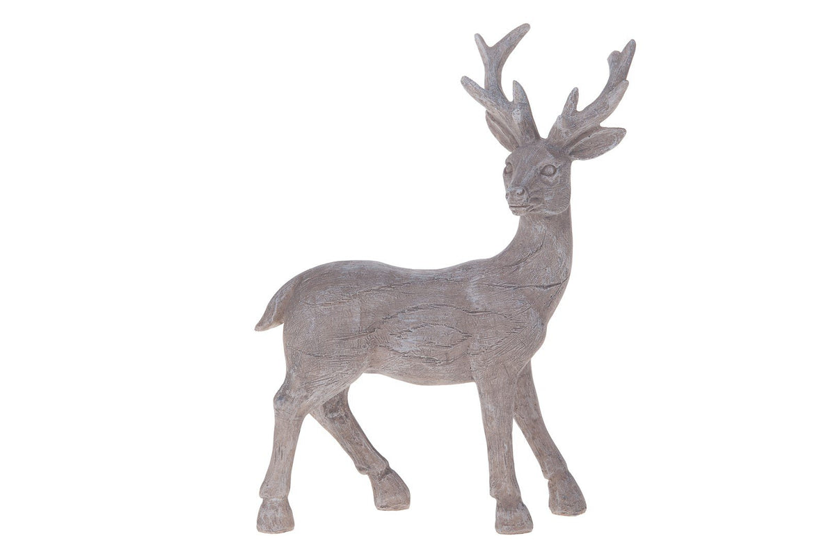Polyresin hert 17,5x5,5x27cm grijs